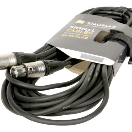 Cable Microfono 10m Xlr Macho Hembra Ampro Stagelab Xlr-10m