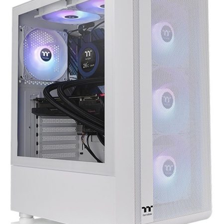 Gabinete Gamer Thermaltake S200 Tg Snow Argb Mid Tower