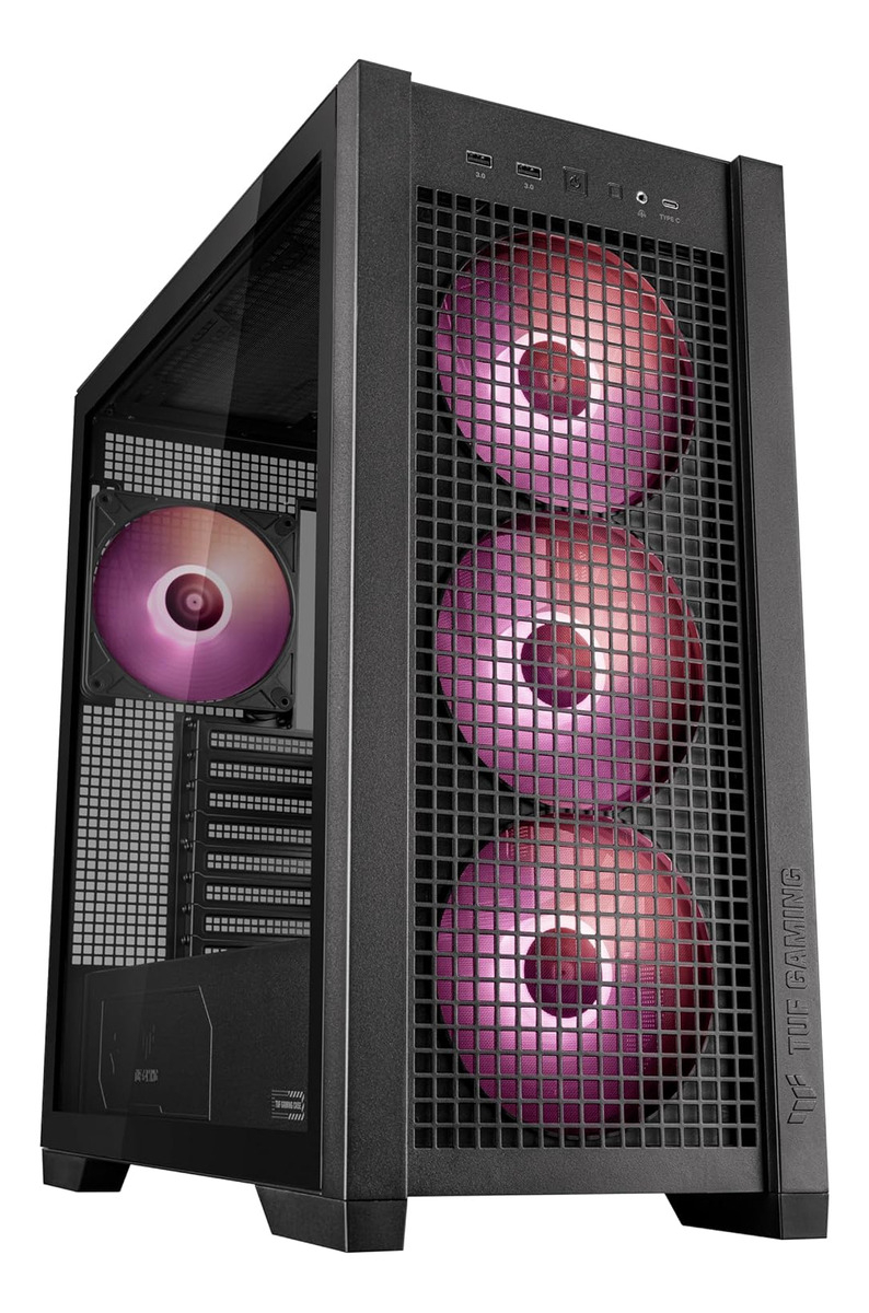 Gabinete Gamer Asus Gt302 Tuf Gaming Argb Black
