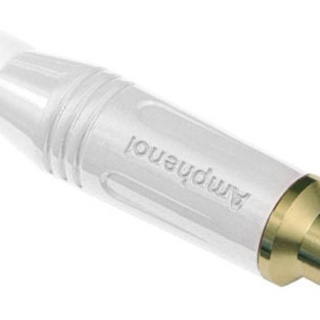 Ficha Rca Hembra Cable Blanco Amphenol Acjr-wht