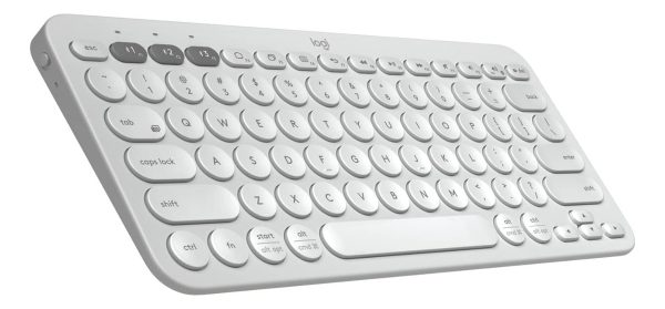 Teclado Logitech Pebble K380s Bluetooth Qwerty Blanco