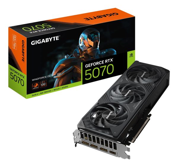 Placa De Video Gigabyte Rtx 5070 Windforce Oc Sff 12gb