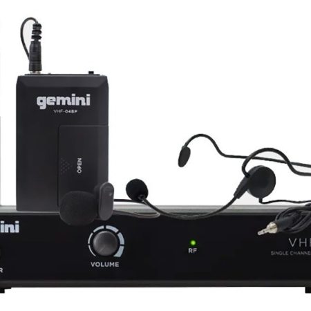 Microfono Inalimbrico Vincha Y Corbatero Vhf Gemini Vhf-01hl