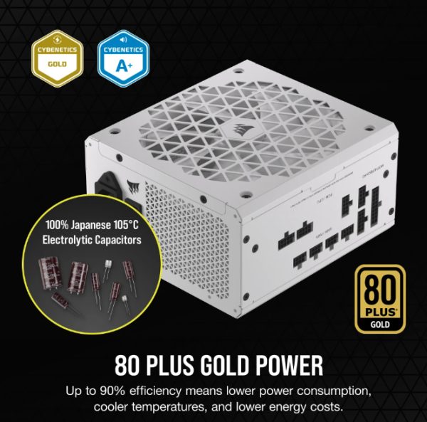 Fuente Corsair Rm750x 750w 80 Plus Gold Full Modular White - Image 3