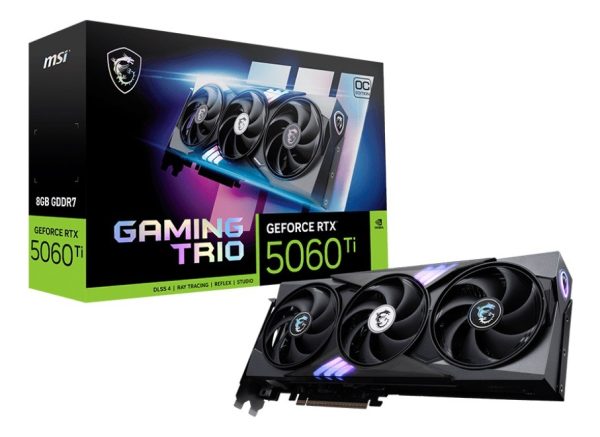 Placa De Video Msi Rtx 5060ti Gaming Trio Oc 8gb Pcie 5.0