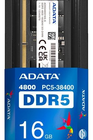 Memoria Sodimm Ddr5 Adata 16gb 4800 Mhz 1x16gb Ad5s480016g-s