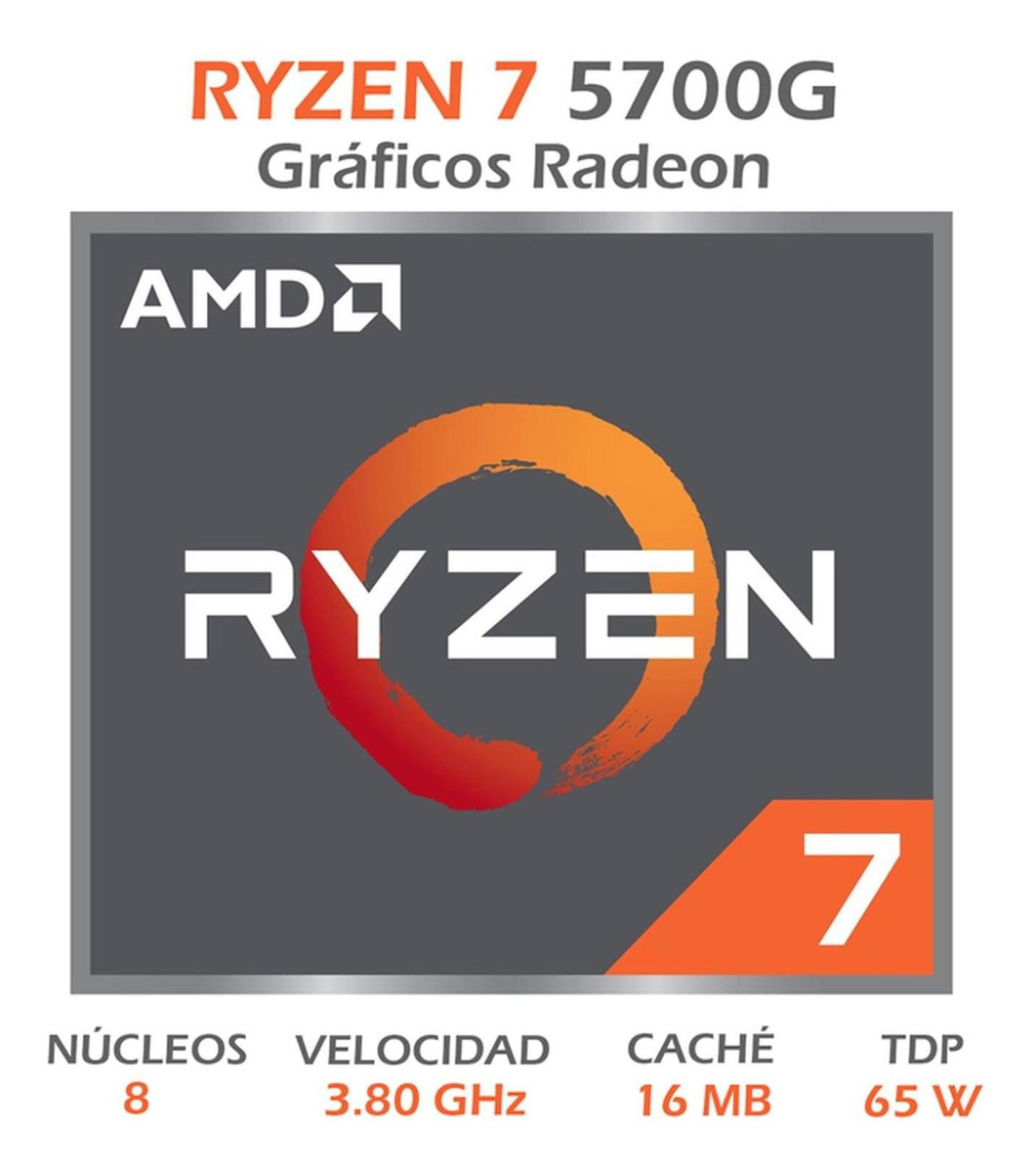 Procesador Amd Ryzen 7 5700g 4.6ghz 16mb 8 Nucleos - Image 2