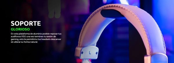 Soporte De Auriculares Rgb Usb 2.0 Mini Plug Vsg Atlas - Image 7