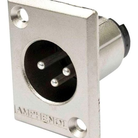 Ficha Xlr Macho Chasis Amphenol Ac3mmp