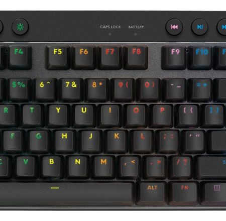 Teclado Mecánico Inalámbrico Para Juegos Logitech G Pro X Tkl Black Negro Inglés Us