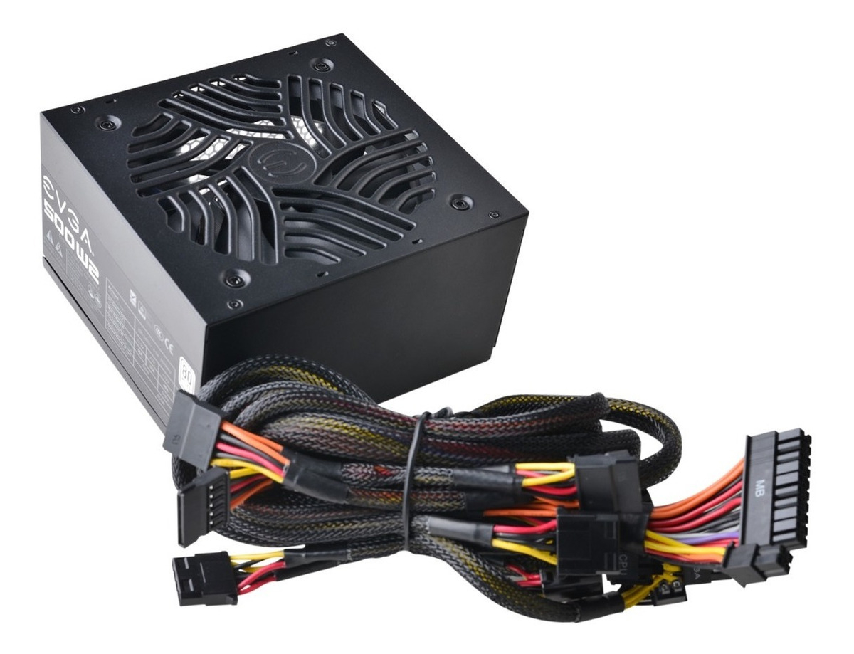 Fuente Gamer 500w Evga White 80+ Gamer 100-w2-0500 80 Plus - Image 2