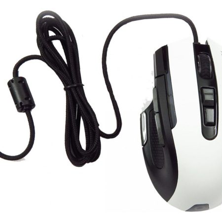 Mouse Gamer Aureox Lasersight Gm400w 4800dpi Rgb 9 Botones