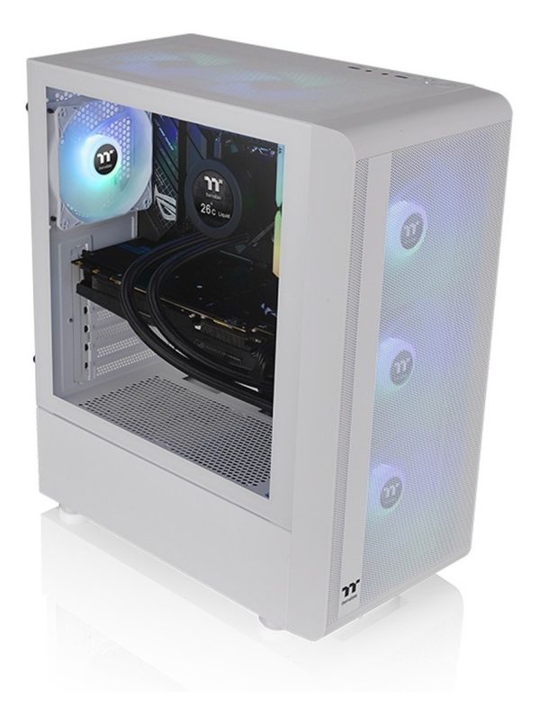 Gabinete Gamer Thermaltake S200 Tg Snow Argb Mid Tower - Image 3