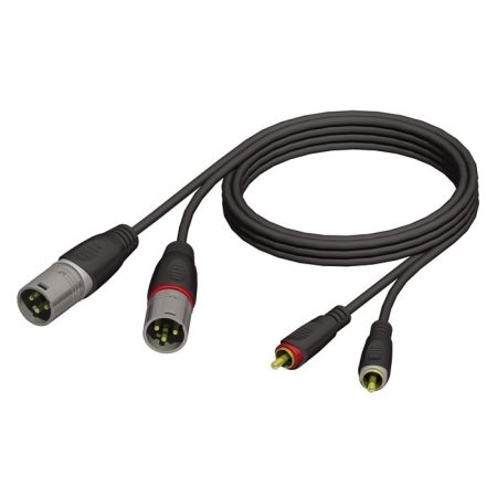 Cable Xlr A Rca 3m Canon Reforzado Audio Adam Hall Kcref7013