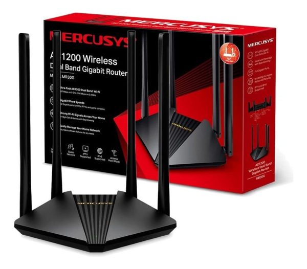 Router Mercusys Mr30g Gigabut Ac1200 4 Antenas Dual Band - Image 9