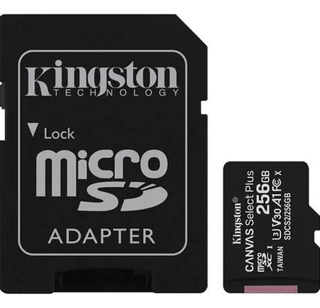 Memoria Microsd Kingston 256gb Clase 10 Uhs-i Canvas Plus