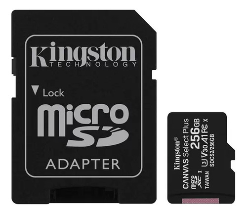 Memoria Microsd Kingston 256gb Clase 10 Uhs-i Canvas Plus