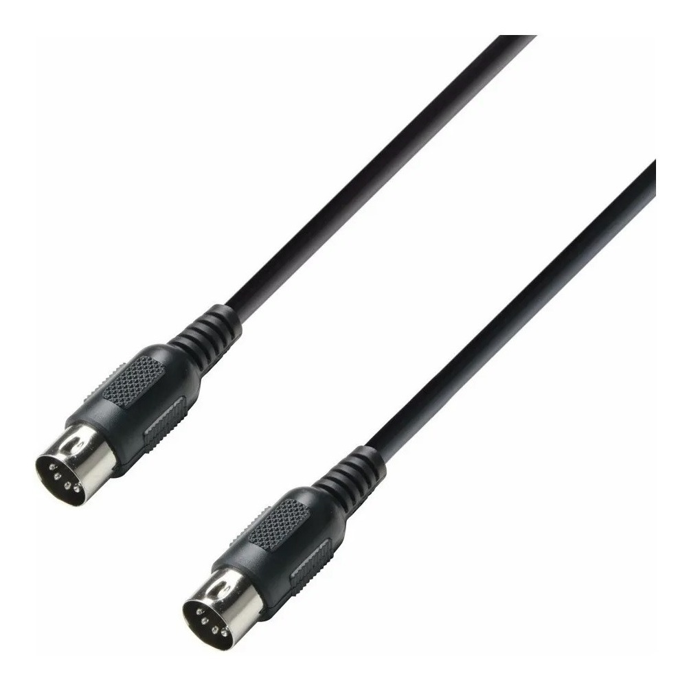 Cable Midi Macho Macho 5 Pin 3m Adam Hall K3midi0300blk