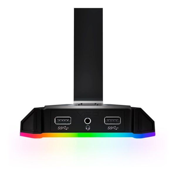 Soporte De Auriculares Rgb Usb 2.0 Mini Plug Vsg Atlas - Image 5