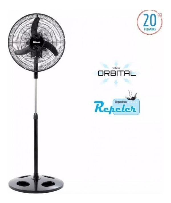 Ventilador Pie 20 Liliana Vvprn20 Parrilla Metalica 90w 3vel - Image 4