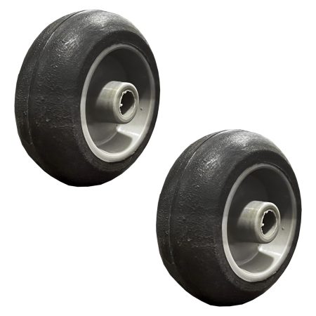 Kit X 2 Rueda Goma Rodamiento Valija Viaje 50x20 Mm Rab 527s