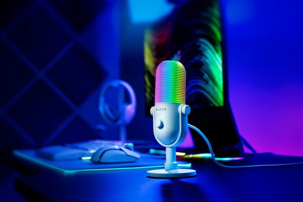 Microfono Razer Seiren V3 Chroma Rgb Usb White Edition - Image 3