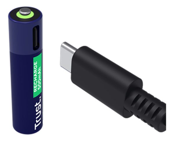 Kit X 4 Pilas Aa Recargables Por Usb-c Trust 25631 - Image 2