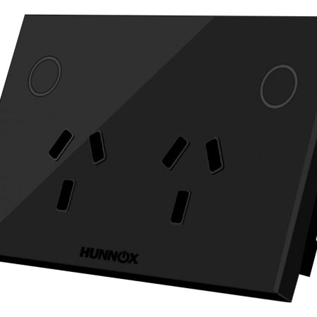 Tomacorriente Doble Hunnox Smart Tactil Smart Google Alexa