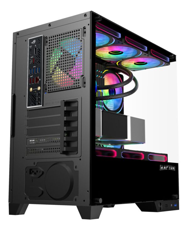 Gabinete Raptor Thunder Strike Mid-tower Rgb Fan X1 Black - Image 3