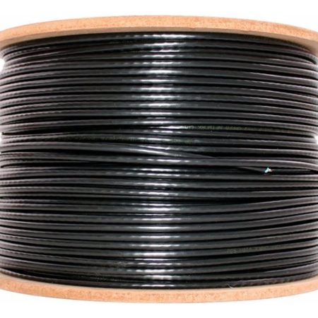 Bobina 305m Cable Utp Cat 5 Exterior Kelyx Negro 0409024