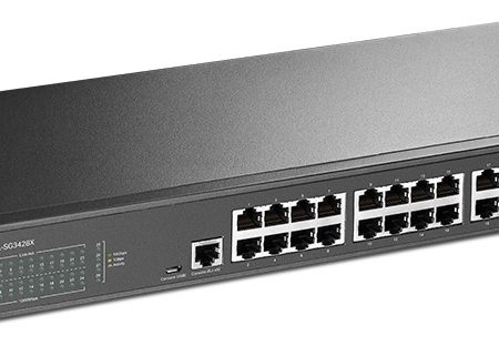 Switch Tp-link Sg3428x 24 Puertos Gigabit + 4 Sfp Omada