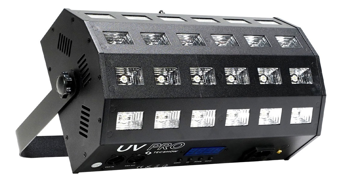 Bañador Profesional Híbrido 24 Leds 2en1 Wash Tecshow Uv Pro