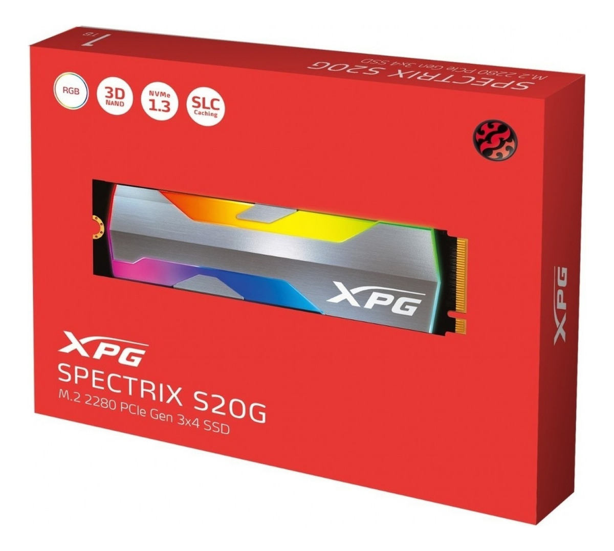Disco Ssd Adata 500gb Spectrix S20g Nvme Rgb Pci-e 3.0 - Image 3