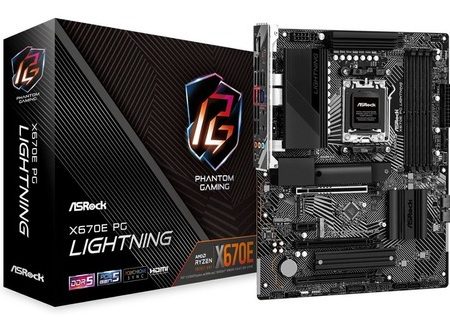 Mother Asrock X670e Pg Lightning Am5 Ddr5 X670 Amd Serie 7 8