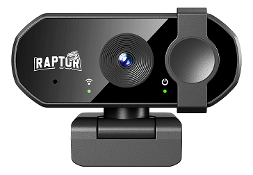 Web Cam Raptor Vision 4k C/microfono C/tapa Camara Web