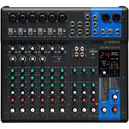 Consola Yamaha Mg12xuk Mixer De Mesa 12 Canales Efectos