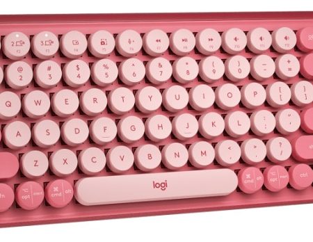 Teclado Logitech Pop Keys Inalámbrico Coral Rosa Español