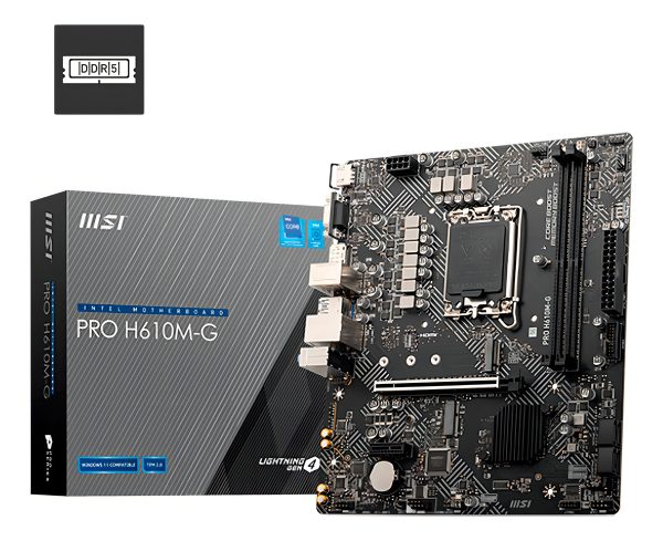 Mother Msi Pro H610m G Ddr5 Intel S1700 12va 13va 14va Gen - Image 4