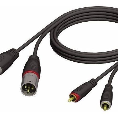 Cable Xlr Macho A Rca 1.5m Adam Hall Kcref701150