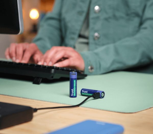 Pack X 2 Pilas Aa Recargables Trust 25584 Por Usb C - Image 3