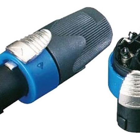 Conector Ficha Speakon 4 Contactos Cable Stagelab Spk-4mc