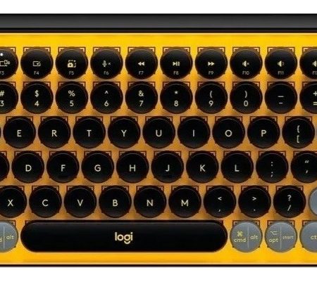 Teclado Logitech Inalámbrico Mecánico Pop Keys Yellow Esp