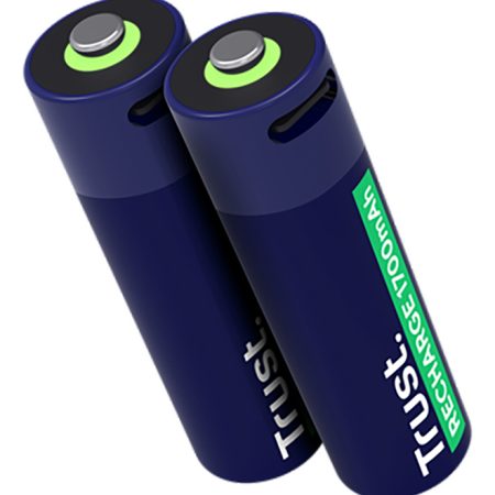 Pack X 2 Pilas Aa Recargables Trust 25584 Por Usb C