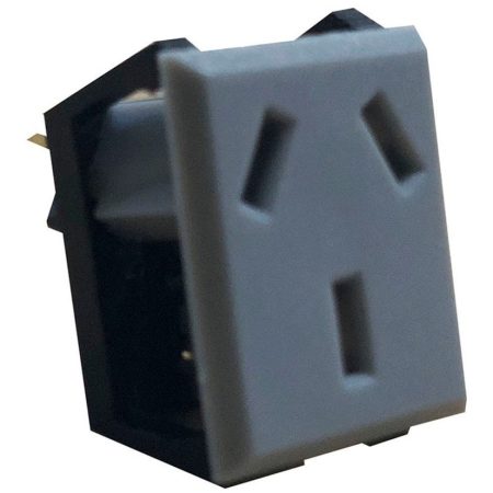 Toma Corriente Chasis 3 Patas Gris Envio Rab T168g