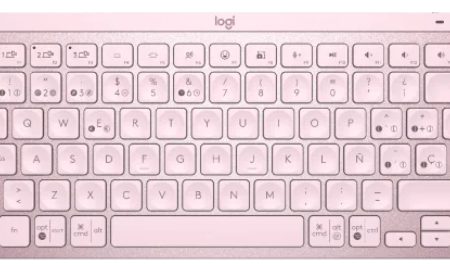 Teclado Bluetooth Logitech Mx Keys Mini Rosa Retroiluminado