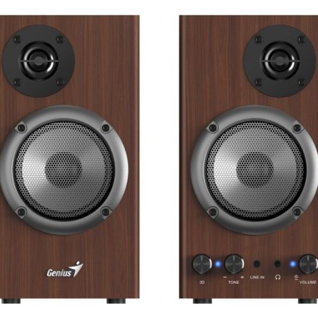 Parlante Genius Sp-hf520 20w Bluetooth Madera