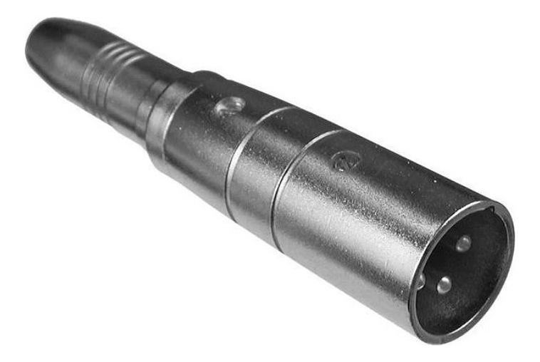 Adaptador Metalico Jack 6.3mm Mono A Xlr Macho Proel At320