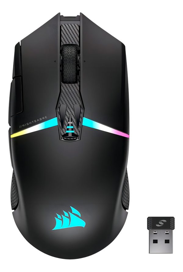 Mouse Gamer Inalambrico Corsair Nightsabre Slipstream Rgb - Image 3