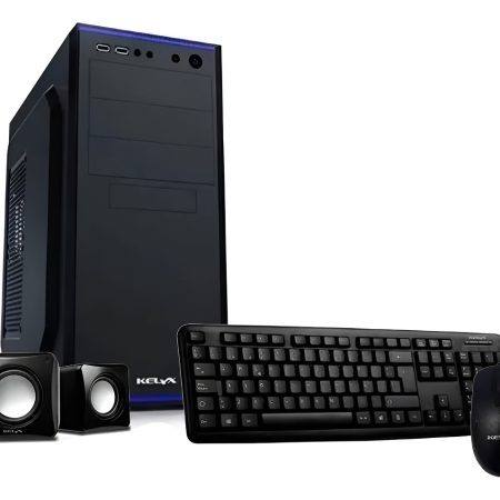 Kit Gabinete Kelyx Lc727 Fuente Mouse Teclado Parlantes