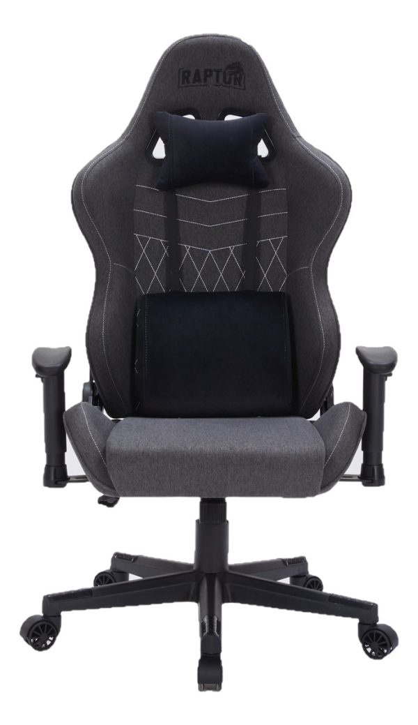 Silla Gamer Raptor Throne R1 Tela Negro Est Metal H/ 130kg - Image 2